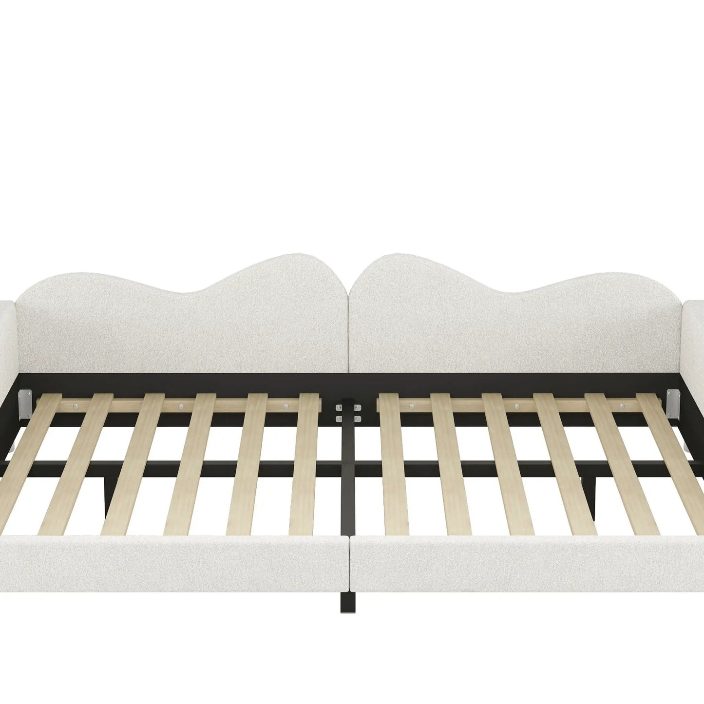 Upholstered Daybed With Sherpa Fabric Sofabed