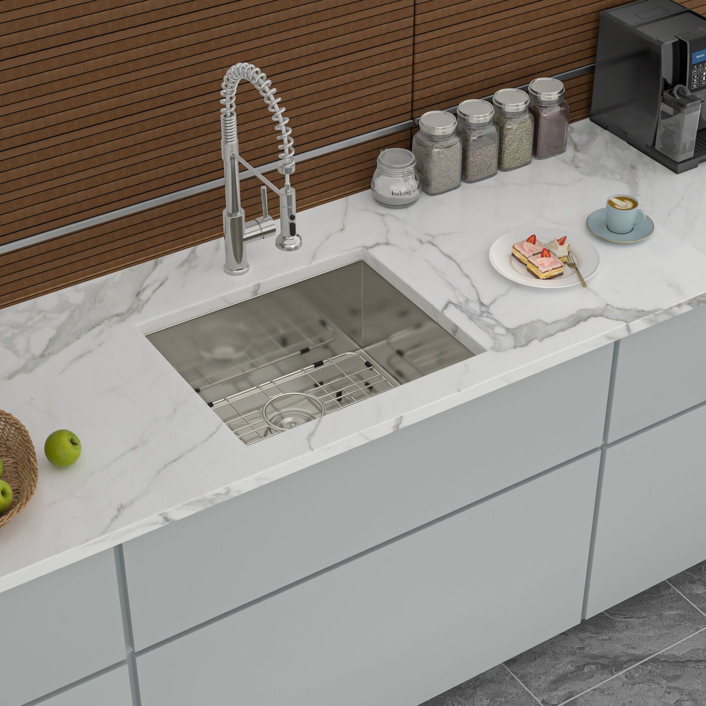 Modern Deep Single Bowl and Stainless Steel Sink
