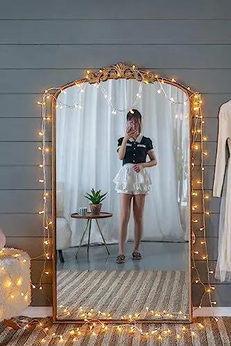 Arch Mirror with ornate gold Baroque frame, full-length wall decor by Unique Piece Furniture on Tampa Home & Garden Store