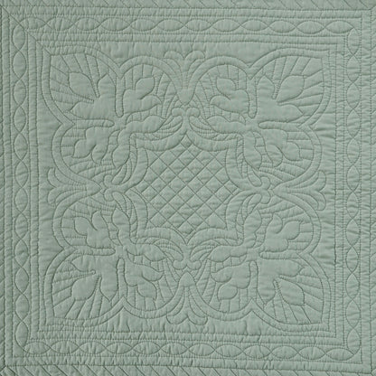 6-piece reversible daybed cover set Seafoam with scalloped edge quilting on Tampa Home & Garden Store