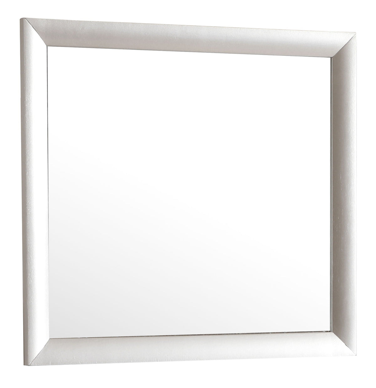 Modern design wall mirror with pearl silver frame by HouseOfZazla on Tampa Home & Garden Store