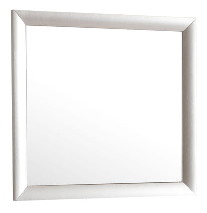 Modern design wall mirror with pearl silver frame by HouseOfZazla on Tampa Home & Garden Store