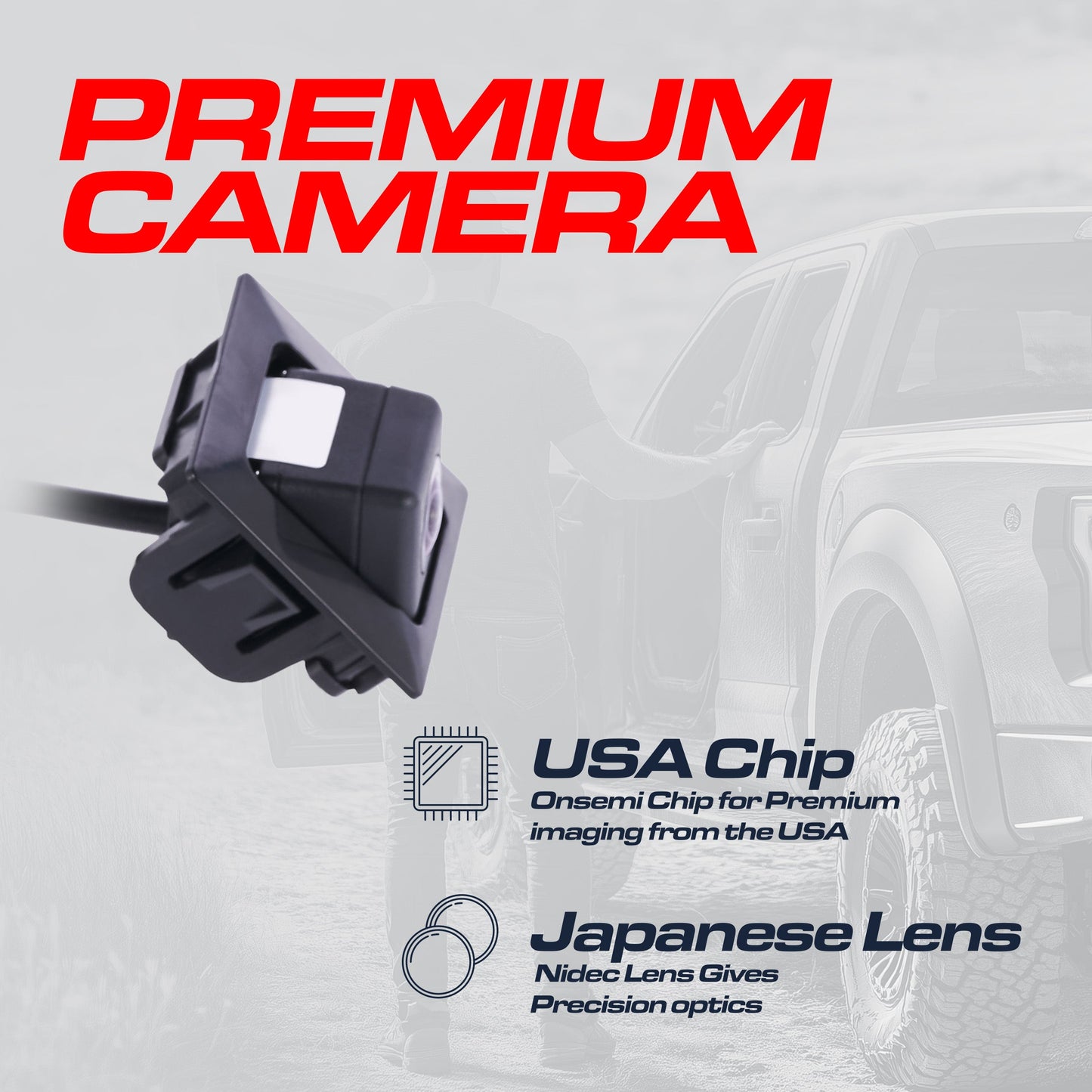Chevrolet SS OEM backup camera by Master Tailgaters, 2014-2017, black housing on Tampa Home & Garden Store