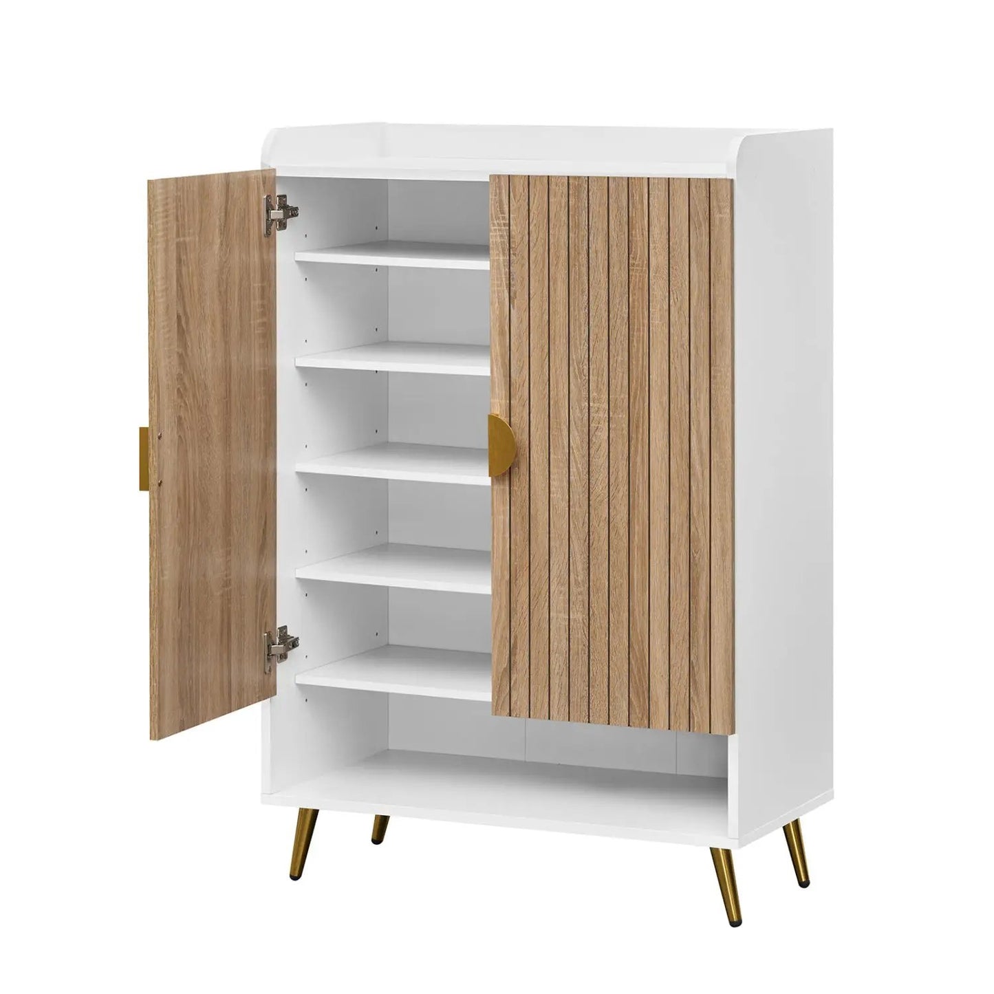 7 Tier Shoe Cabinet with Adjustable Shelves