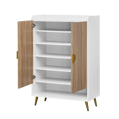 7 Tier Shoe Cabinet with Adjustable Shelves
