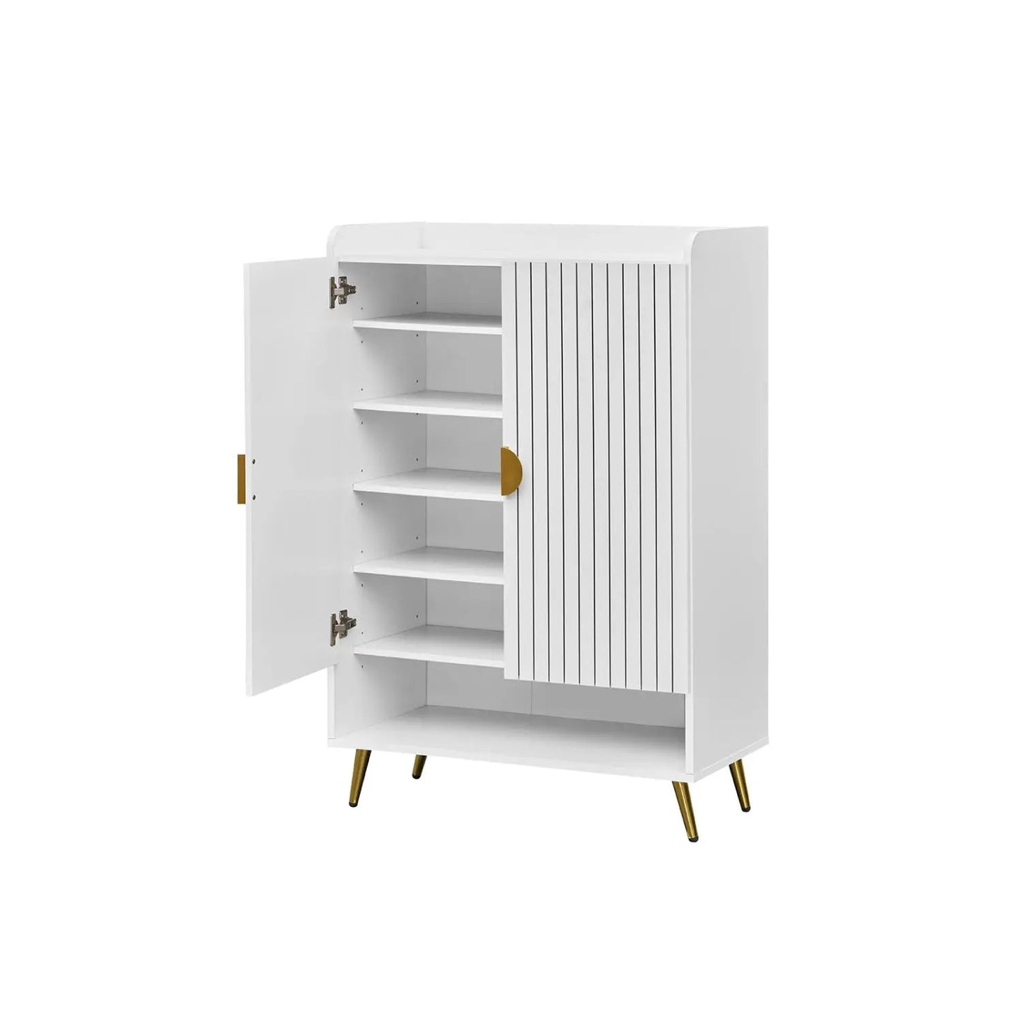 7 Tier Shoe Cabinet with Adjustable Shelves
