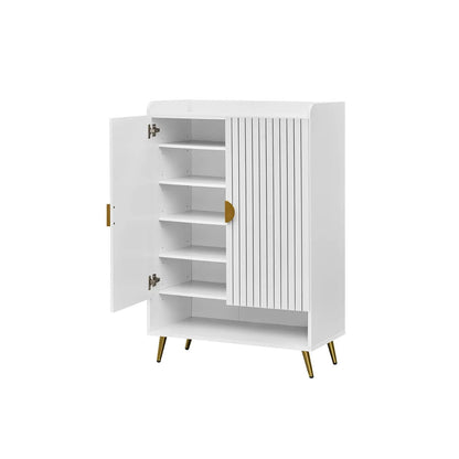 7 Tier Shoe Cabinet with Adjustable Shelves