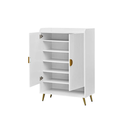 7 Tier Shoe Cabinet with Adjustable Shelves
