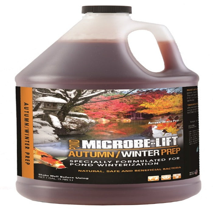 Microbe-Lift Autumn/Winter Prep liquid & granular plastic jug with powder packets Rivendell on Tampa Home & Garden Store