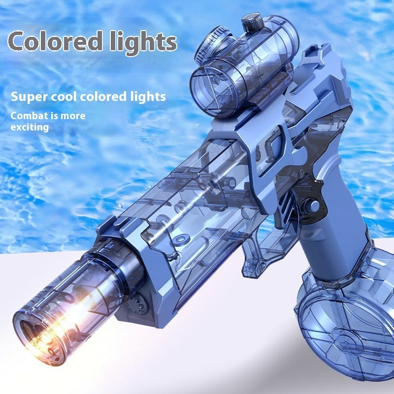 Electric water pistol with transparent blue body and LED lights by Sell My Stuff on Tampa Home & Garden Store