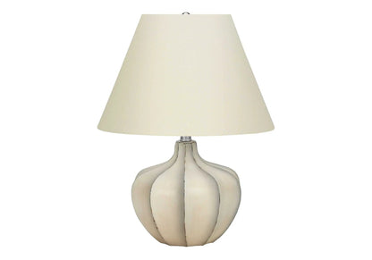 Table lamp resin transitional lighting cream shade beige base Unique Piece Furniture on Tampa Home & Garden Store