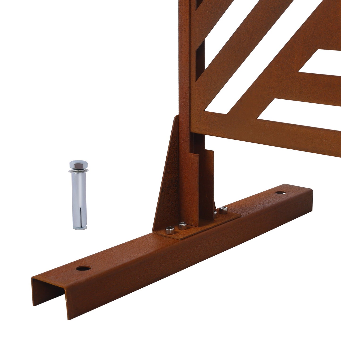 Freestanding Metal Privacy Screen and Stand