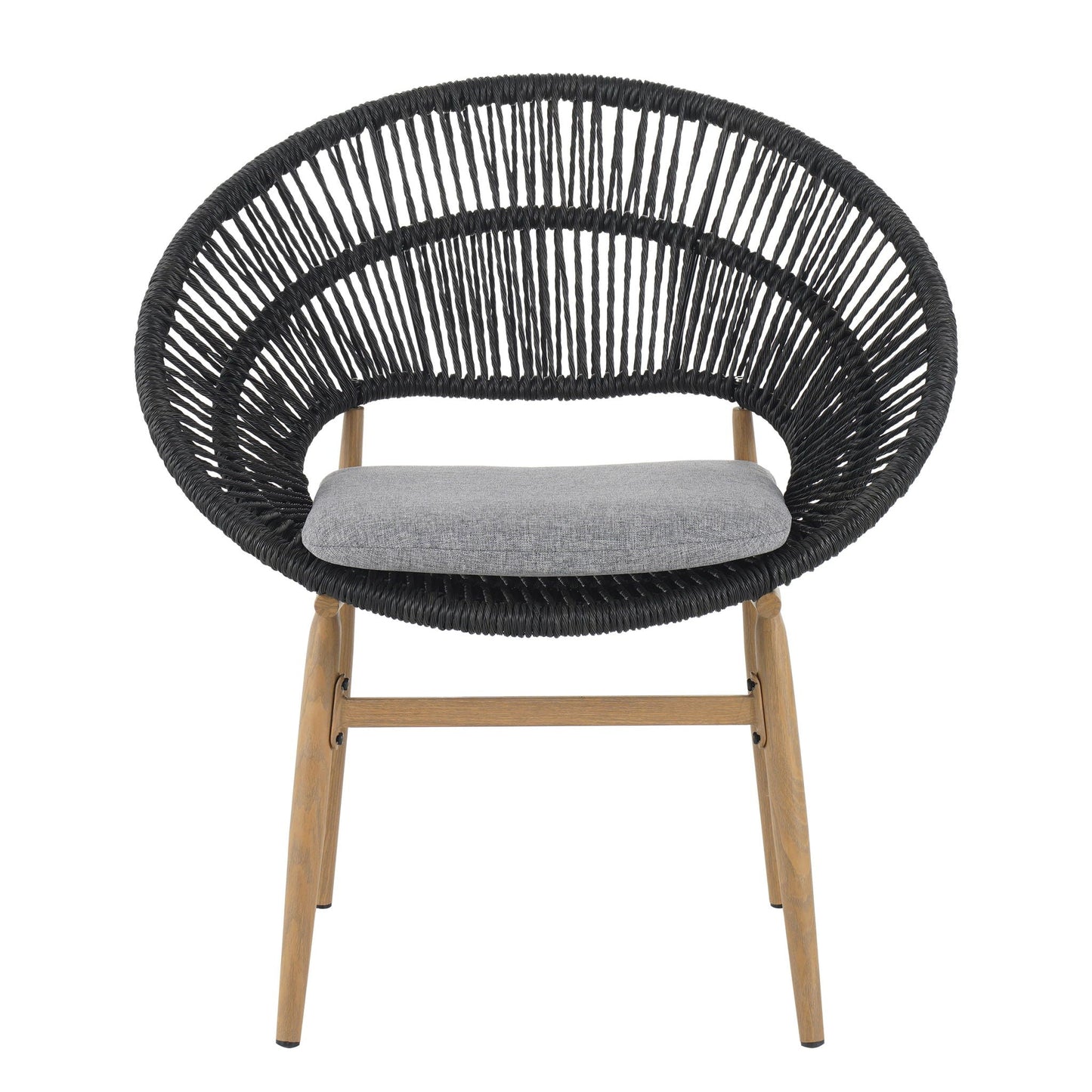 Cyril Rustic Modern Outdoor Papasan Dining Chair