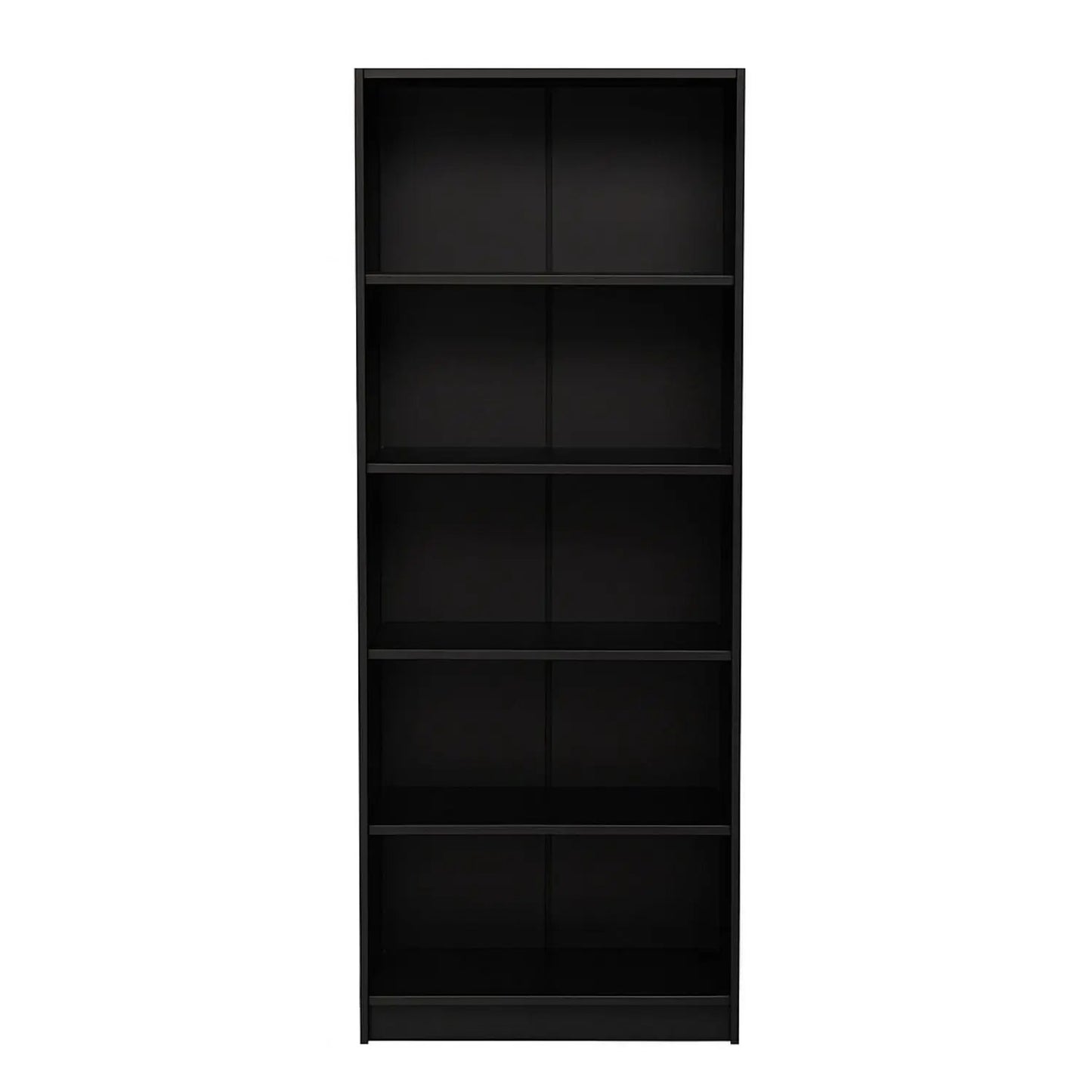 5 Tier Bookshelf Storage Cabinet black finish with anti-tip kit Unique Piece Furniture on Tampa Home & Garden Store