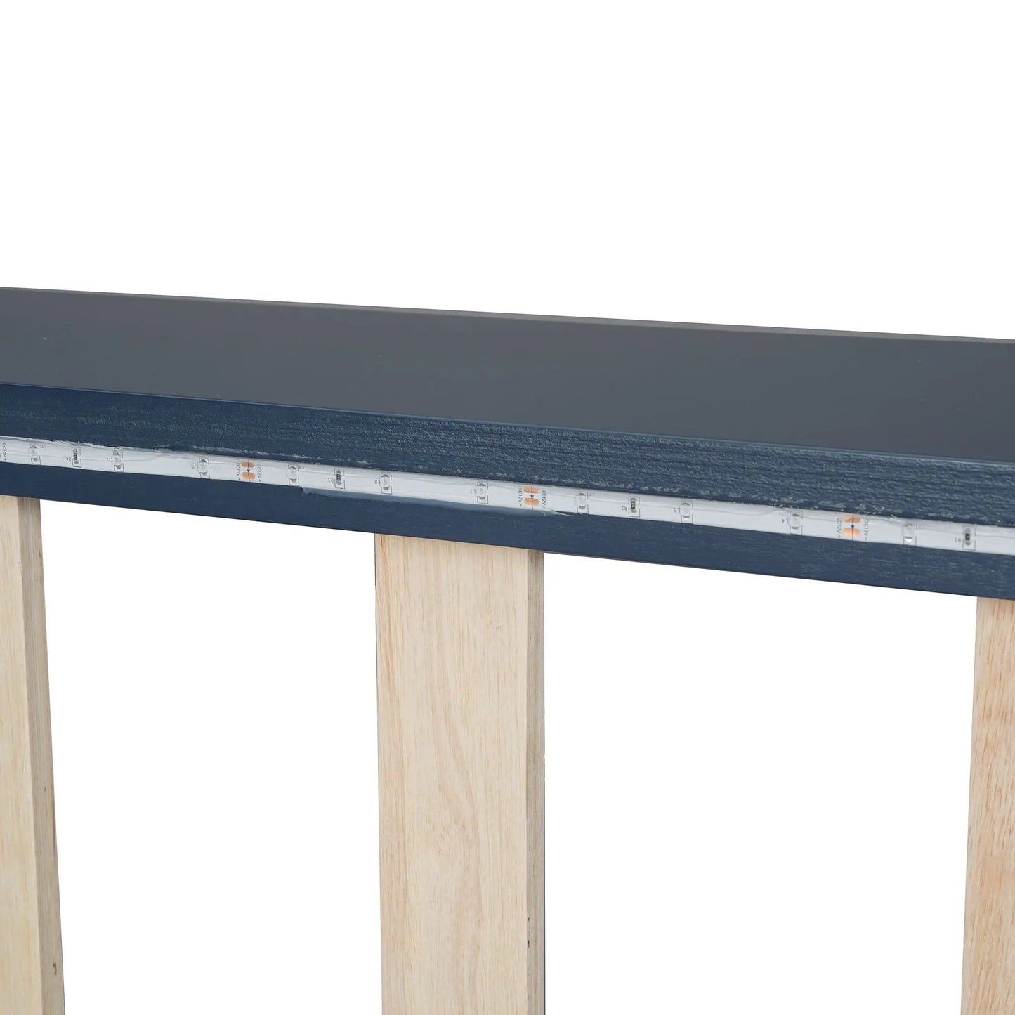Race Car Shaped Platform Bed With Led Backrest