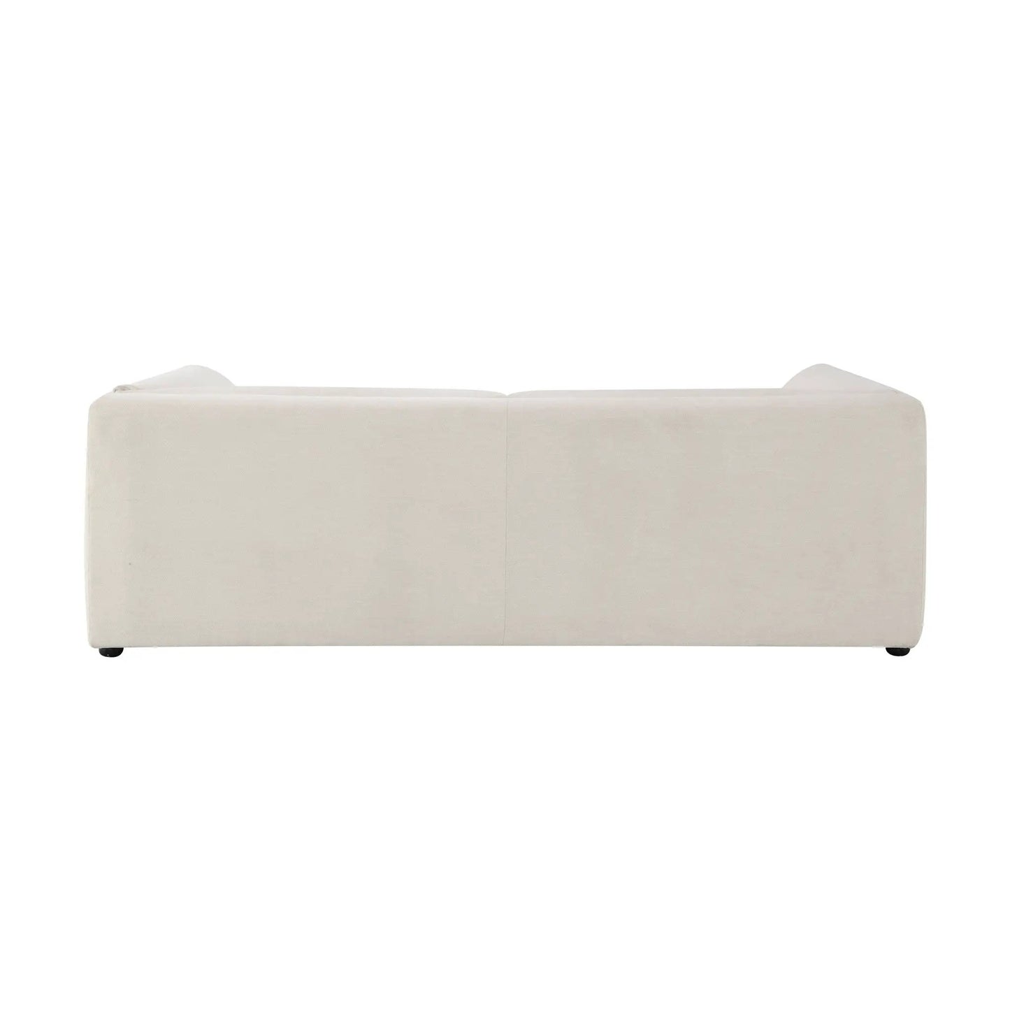 Jaeda Boucle Sofa beige back view, stationary sofa by Unique Piece Furniture on Tampa Home & Garden Store
