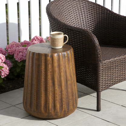 Rustic Tree Stump Outdoor and Indoor Table