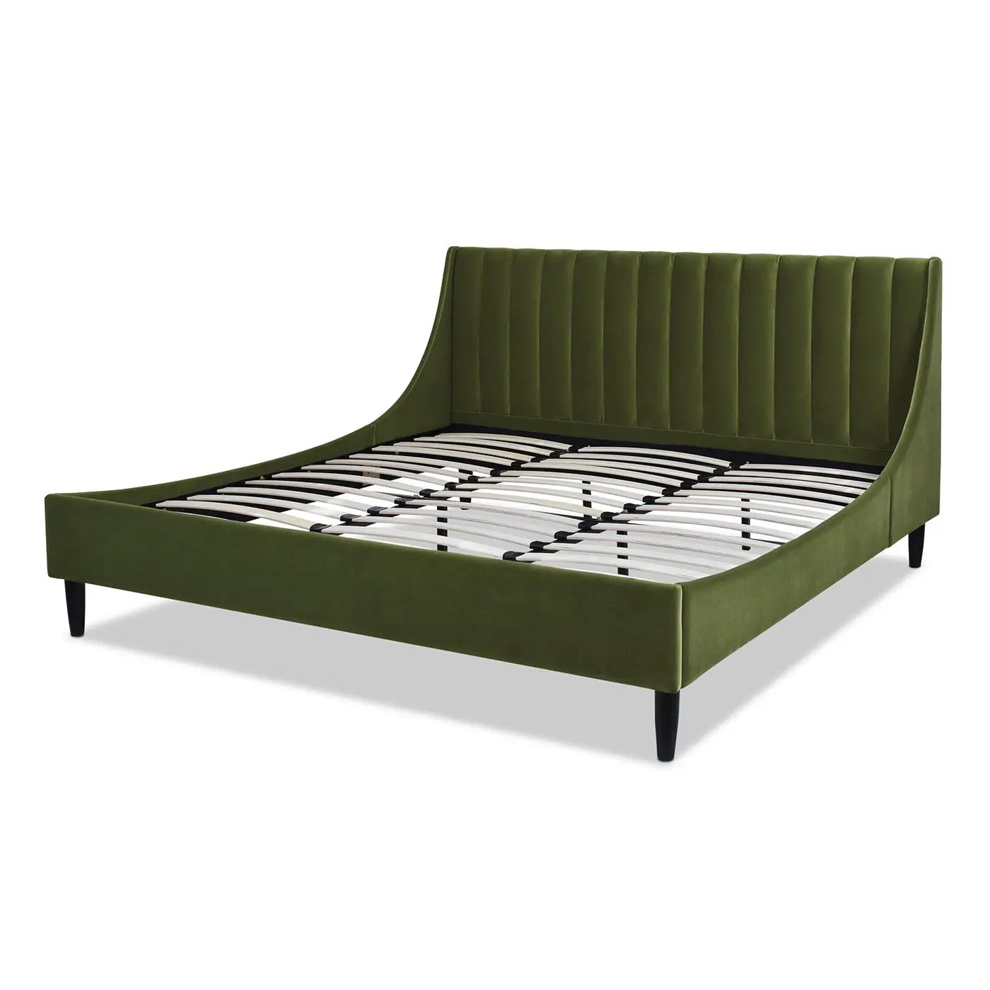 Aspen Vertical Tufted Headboard Platform Bed