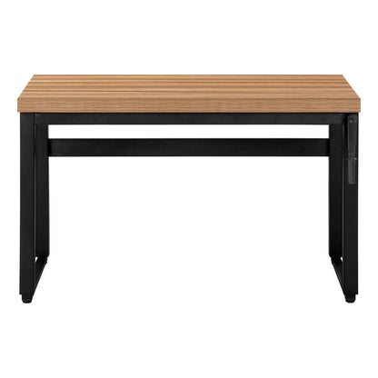 Computer desk with wooden top and black metal frame, adjustable desk Unique Piece Furniture on Tampa Home & Garden Store