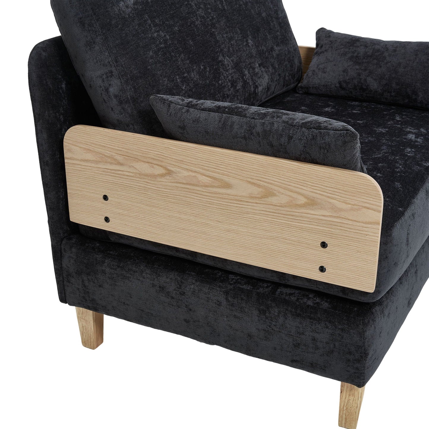 Mid Century Modern 3 Pillow Foldable Sofa Bed
