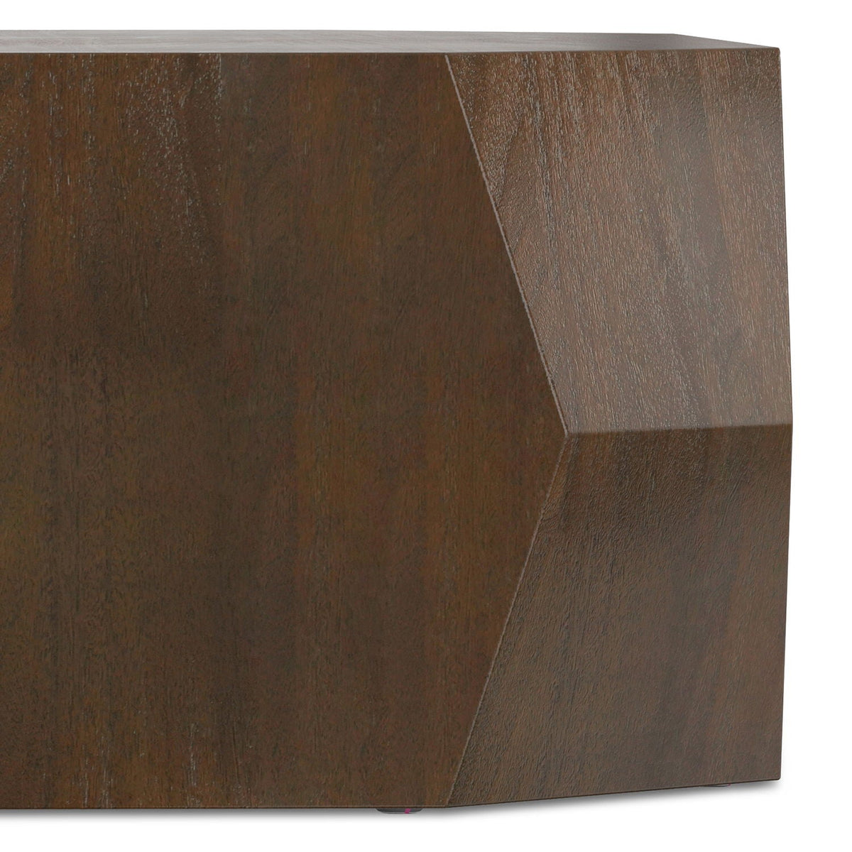 Walnut geometric coffee table with acacia veneer, 39in square, HouseOfZazla on Tampa Home & Garden Store