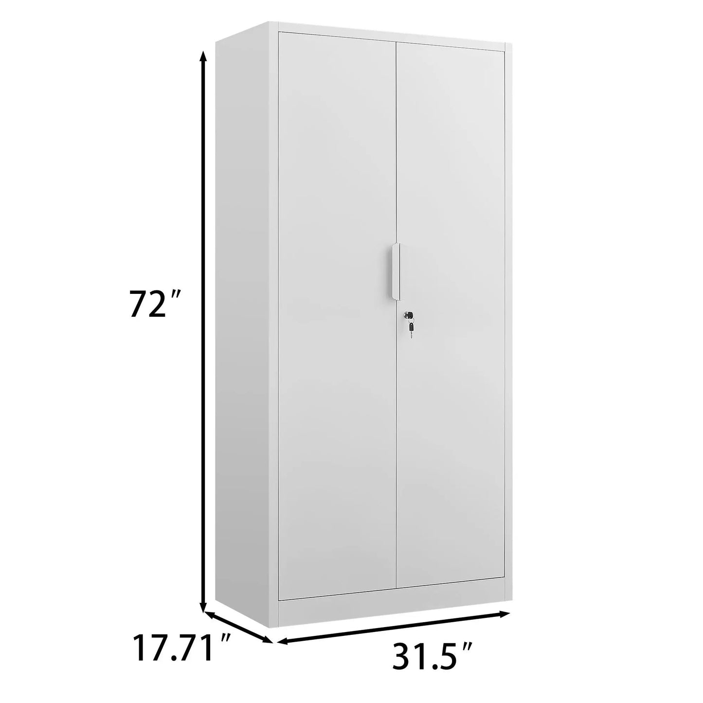 2 Door File Cabinet With Lock and Heavy Shelves