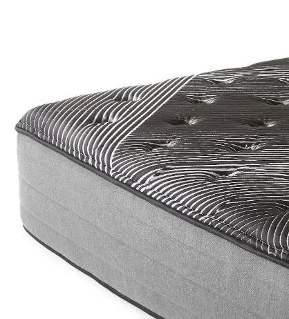 Pure Ice 14-inch Plush Quilted Mattress, Unique Piece Furniture, gray sides and tufted top on Tampa Home & Garden Store
