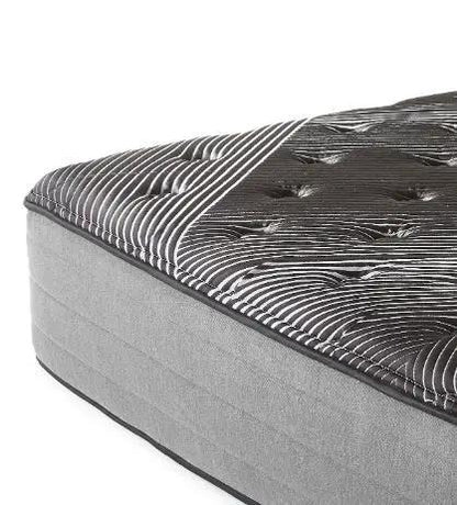 Pure Ice 14-inch Plush Quilted Mattress, Unique Piece Furniture, gray sides and tufted top on Tampa Home & Garden Store
