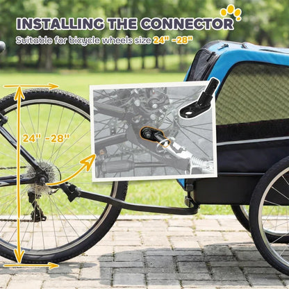 Dog bike trailer by Furr Baby Gifts with 20-inch air tires, quick-release wheels, flag on Tampa Home & Garden Store