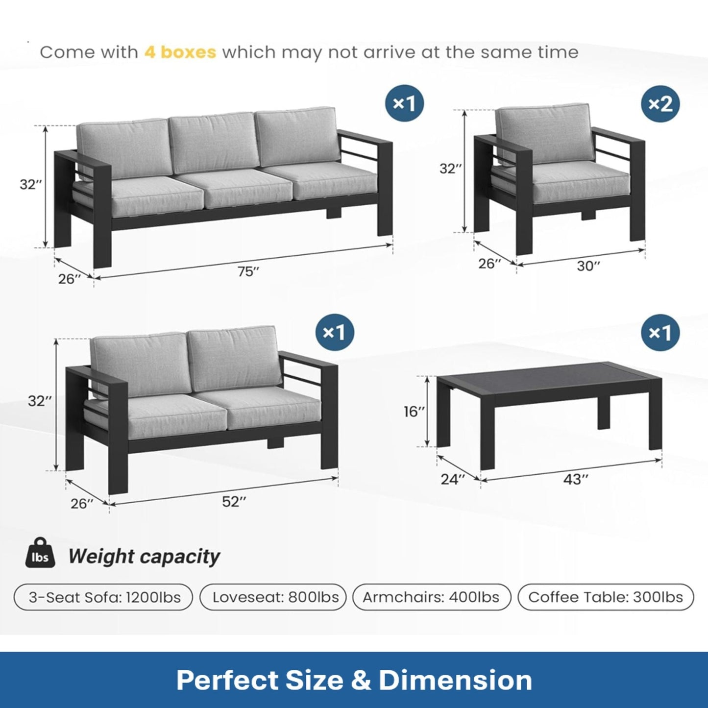 Heavy Duty Patio Set And The Thick Soft Cushions
