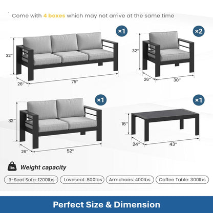Heavy Duty Patio Set And The Thick Soft Cushions