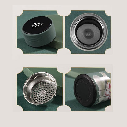 Stevvex 450ml intelligent thermos with touch display and stainless steel vacuum insulation on Tampa Home & Garden Store