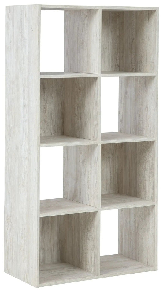 Paxberry Cube Organizer light weathered grey wood finish Unique Piece Furniture cube storage on Tampa Home & Garden Store