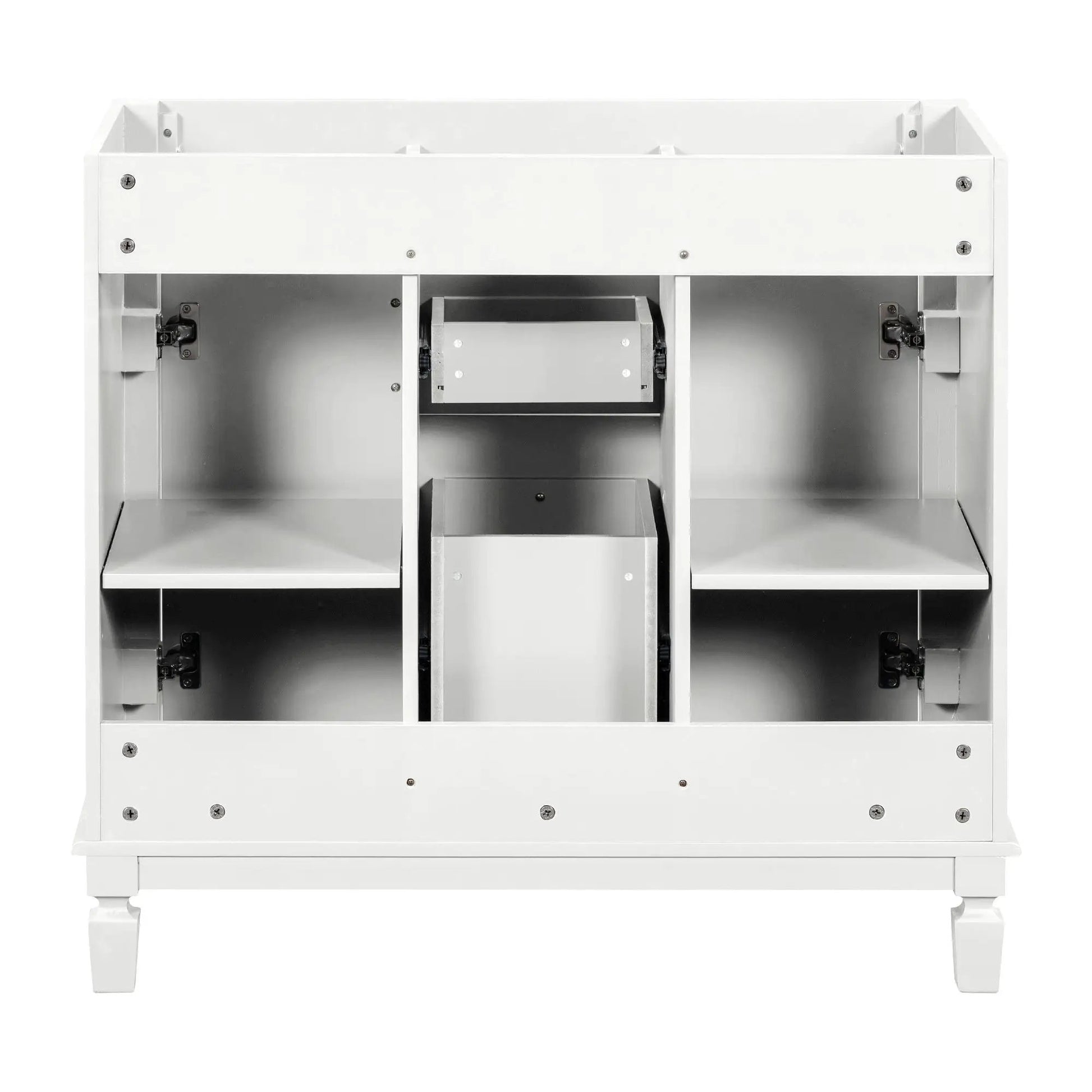 Bathroom vanity base white with two soft-closing doors and two drawers, Unique Piece Furniture on Tampa Home & Garden Store
