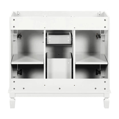 Bathroom vanity base white with two soft-closing doors and two drawers, Unique Piece Furniture on Tampa Home & Garden Store