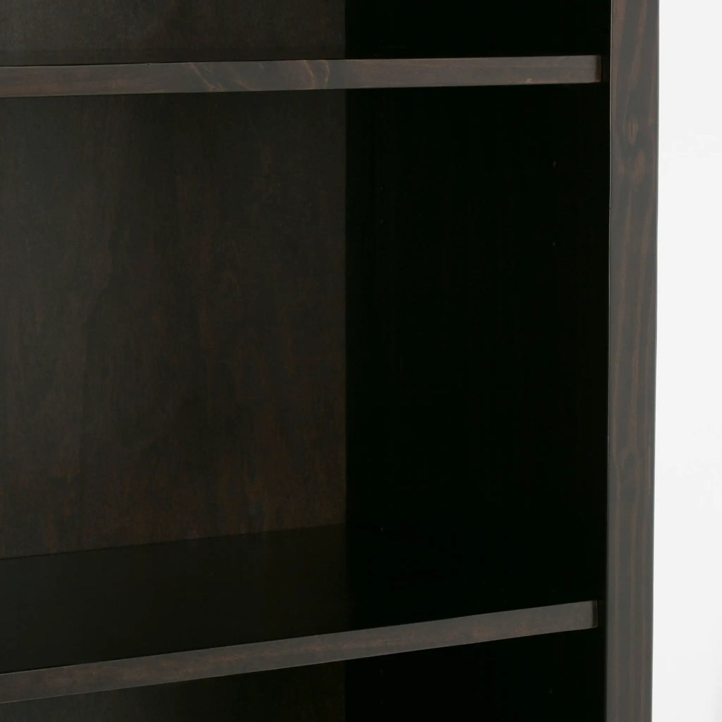 Amherst Five Shelf Bookcase Handcrafted Wood