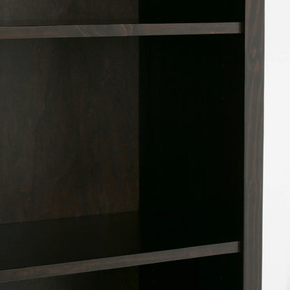 Amherst Five Shelf Bookcase Handcrafted Wood