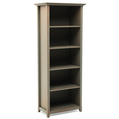 Amherst Wooden Bookcase with Adjustable Shelves, light oak, HouseOfZazla standard on Tampa Home & Garden Store