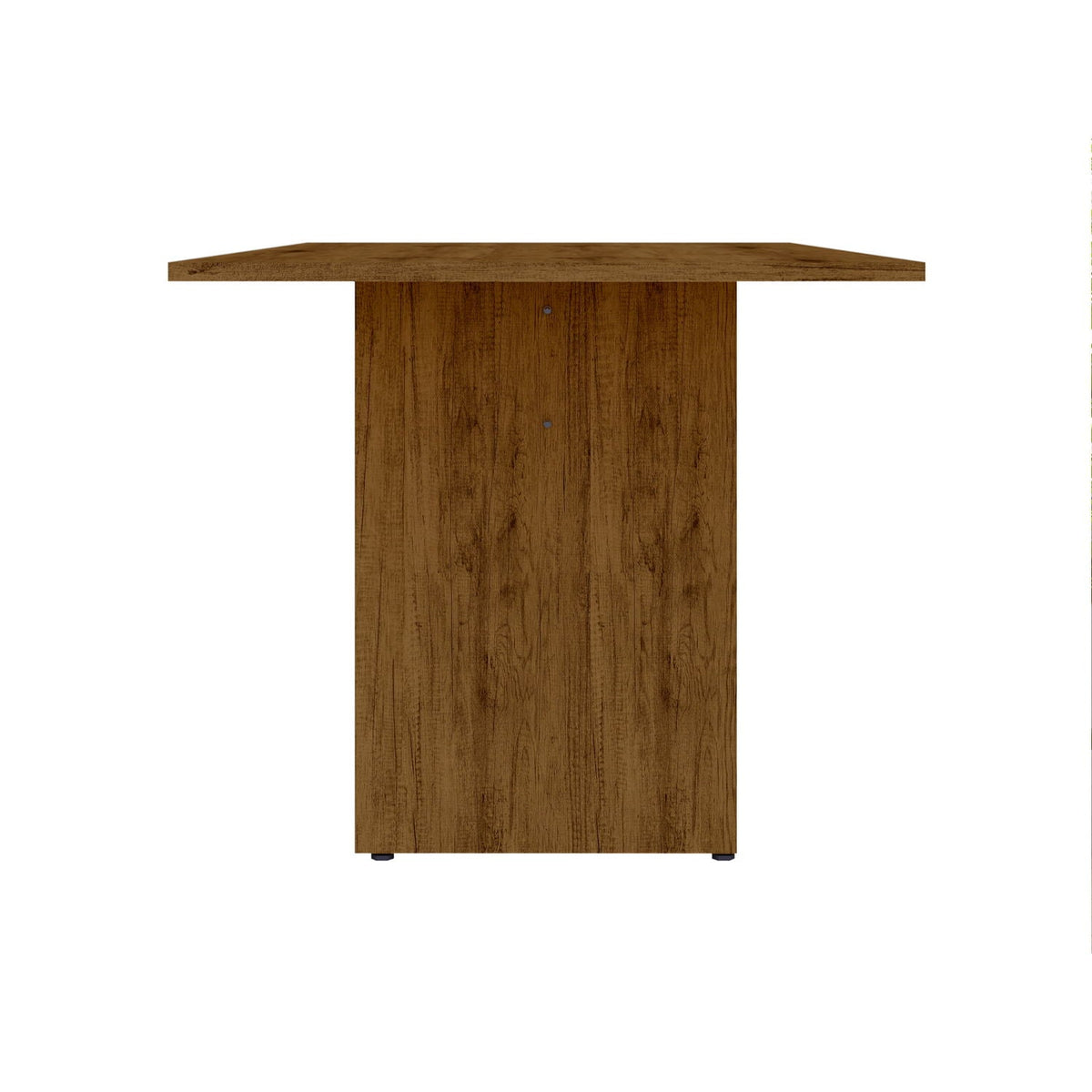 Nomad dining table with Protouch wood-grain finish brown, pedestal base HouseOfZazla on Tampa Home & Garden Store