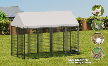 Large Outdoor Dog Kennel for Backyard and Patio