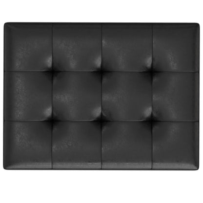 Shay large square storage ottoman in black leather by Unique Piece Furniture on Tampa Home & Garden Store