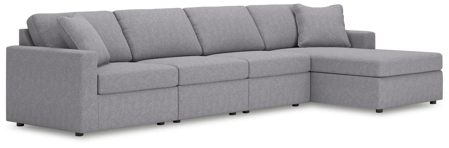 Modmax Sectional in Granite Performance Fabric