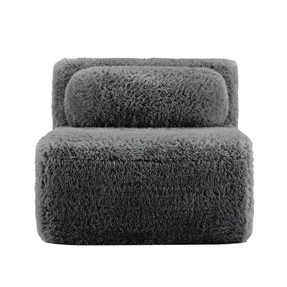 the Modular Aviana Sofa and Dark Fabric Trim