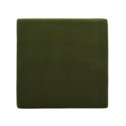 Knox square storage cocktail ottoman olive green velvet HouseOfZazla on Tampa Home & Garden Store