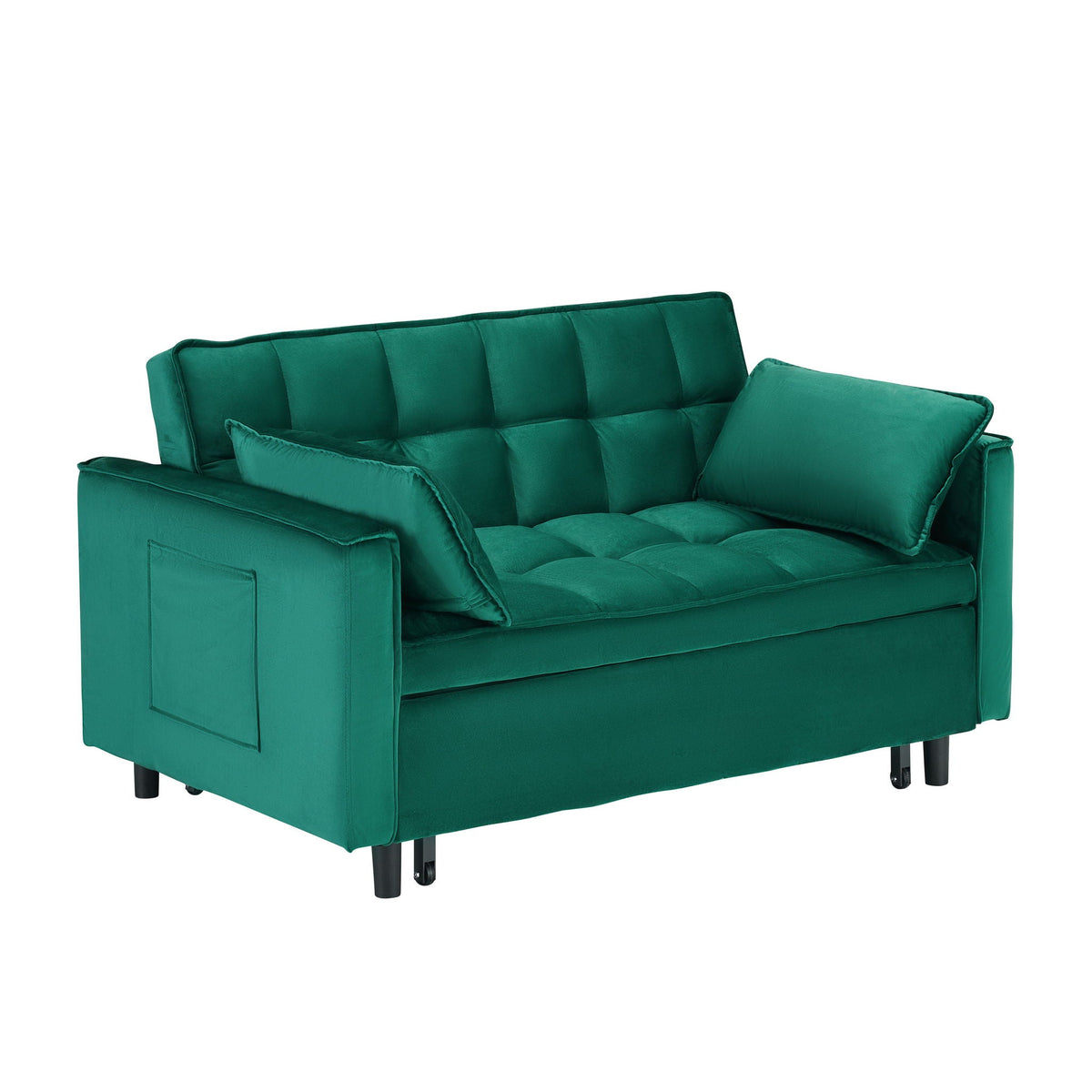 Large 3 In 1 Sofa Bed and Velvet Living Room