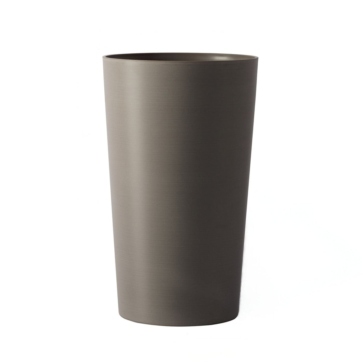 Planter For Outdoor tall cylindrical planter in brushed gray finish by HouseOfZazla on Tampa Home & Garden Store