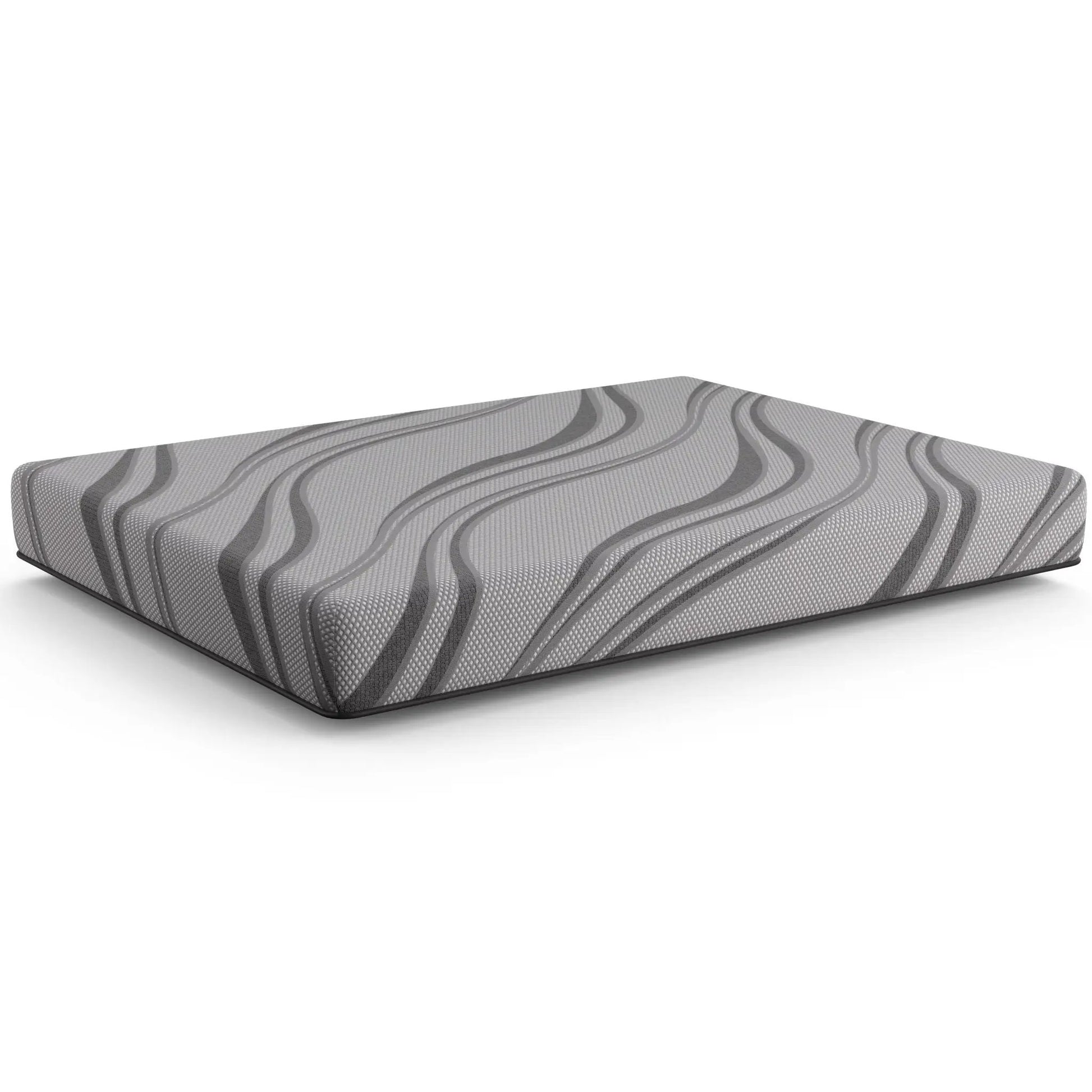 Gel Foam Mattress 8in Pro Gel Foam Firm by Unique Piece Furniture in gray patterned cover on Tampa Home & Garden Store