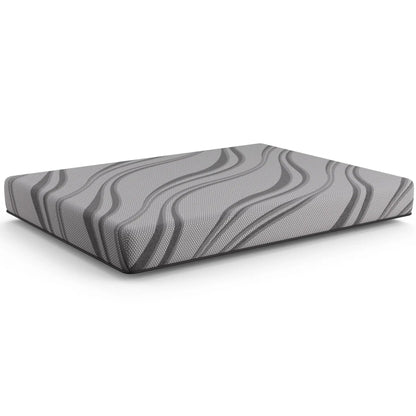 Gel Foam Mattress 8in Pro Gel Foam Firm by Unique Piece Furniture in gray patterned cover on Tampa Home & Garden Store