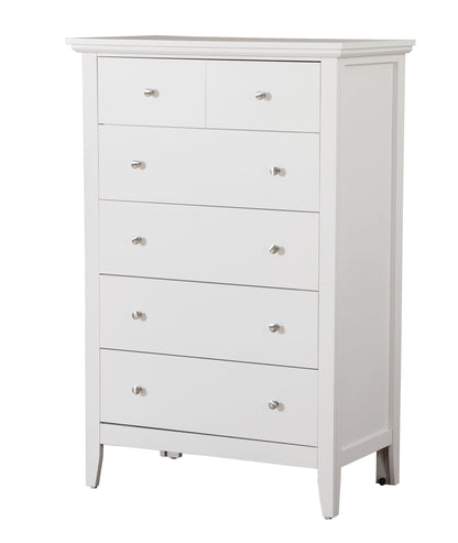 Accent chest with real wood veneers and nickel hardware in white by HouseOfZazla on Tampa Home & Garden Store
