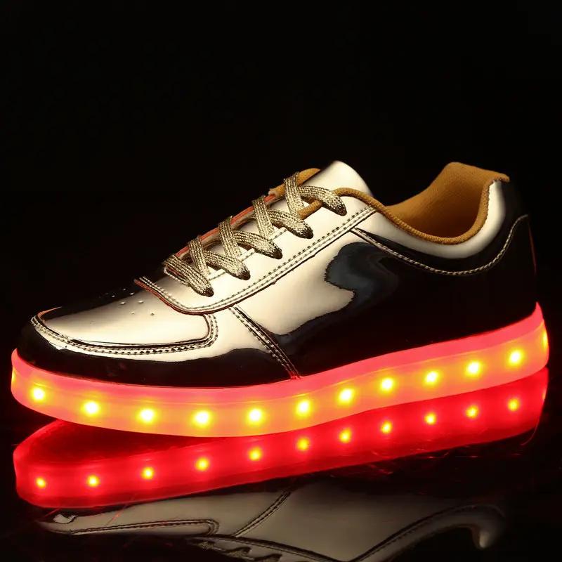 Usb Rechargeable High Top Luminous Shoes Unisex